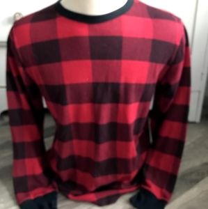 Foot Locker Plaid Red Black Top Size Men's Large